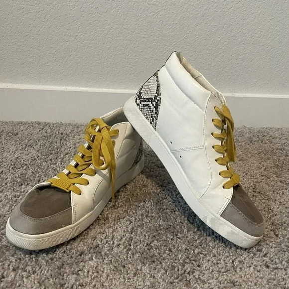 Circus by Sam Edelman Womens Deszi Design Lace up White Sneaker Size 9 - Picture 9 of 12